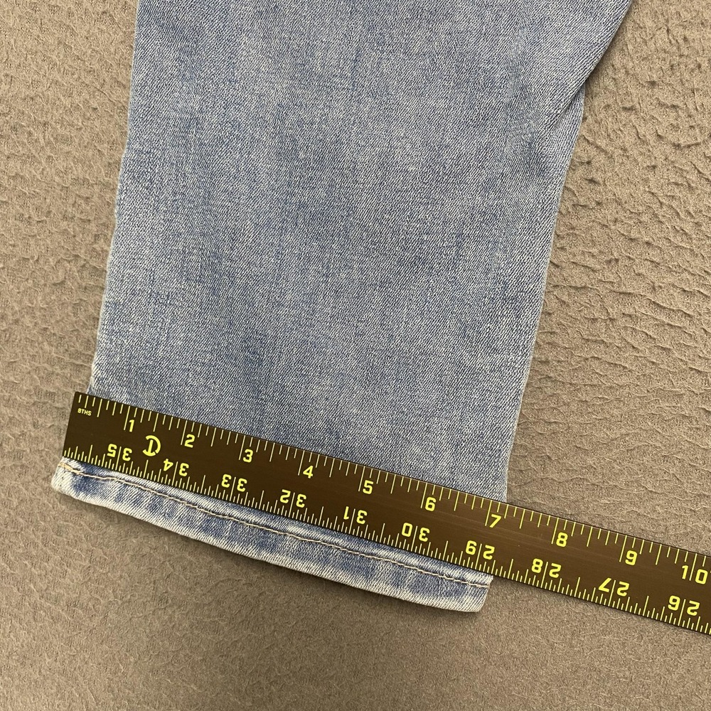American Eagle Jeans Womens 12 Short Light Wash Artist Crop Next Level Stretch - Picture 7 of 11